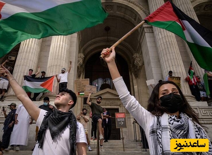 (ویدئو) یادی کنیم از خروج ناگهانی و خودجوش دانشجویان آمریکایی از مراسم جشن فارغ‌التحصیلی به نشانۀ اعتراض