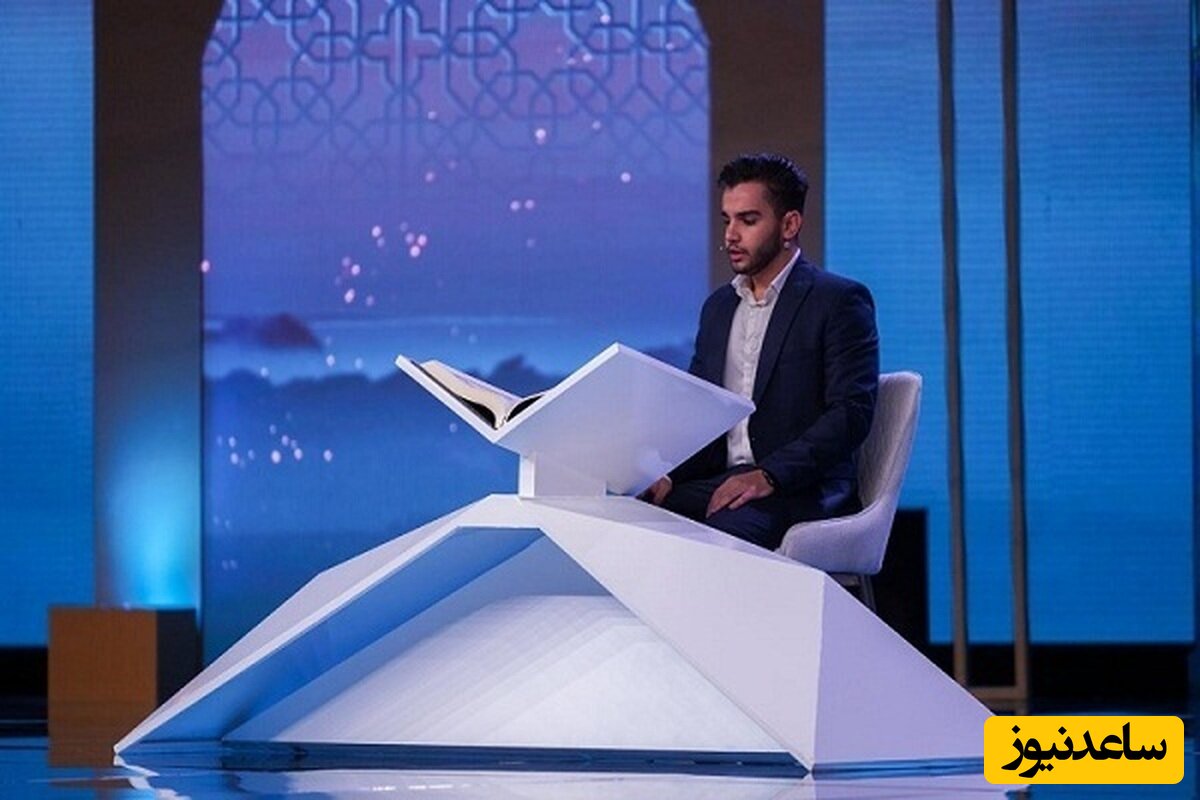 حضور یک قاری قرآن با پوششی جالب در برنامه تلویزیونی+ ویدئو