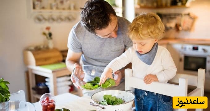 کمک کردن کودک در کار خانه