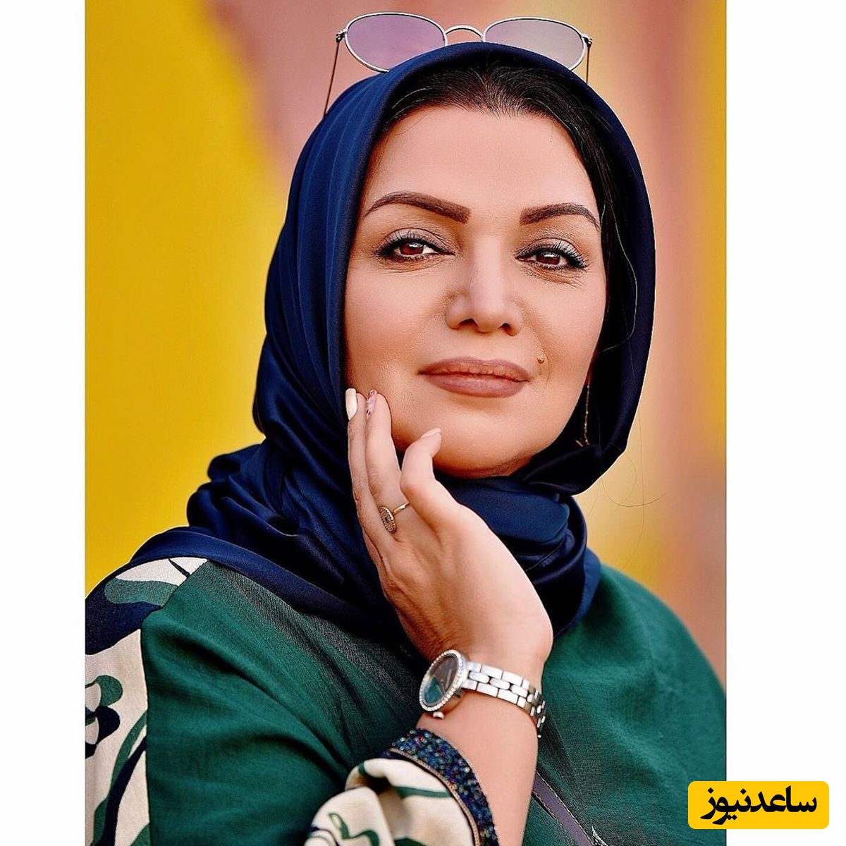 ژست متفاوت الهام پاوه نژاد بازیگر سریال شکارگاه با شال آمبره!