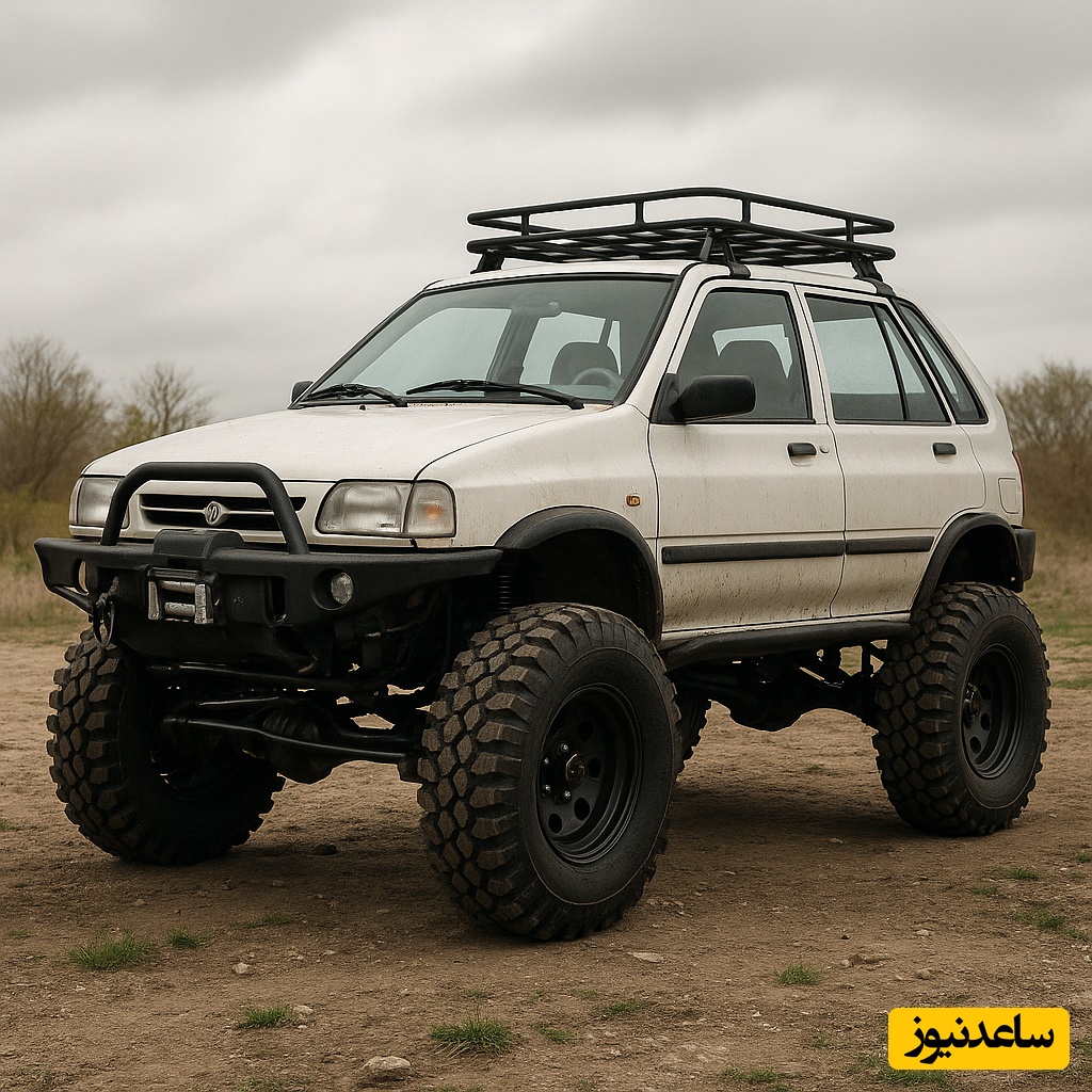 خلاقیت حماسه‌آفرین جوان خوش ذوق برای تبدیل پراید به ماشین آفرود فول امکانات، دیگه با این پراید به هیچ جاده‌‌ای نه نمیشه گفت 🤣 / هنر نزد ایرانیان است و بس