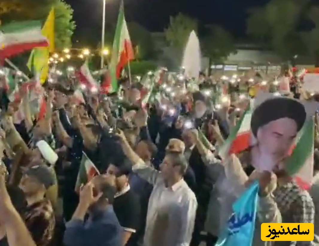 (ویدئو) حماسه تبریزی‌ها در قدردانی از نیروهای مسلح؛ نوای حیدر حیدر در میدان ساعت طنین انداز شد!