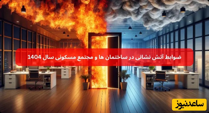 ضوابط آتش نشانی در ساختمان ها و مجتمع مسکونی در سال 1404