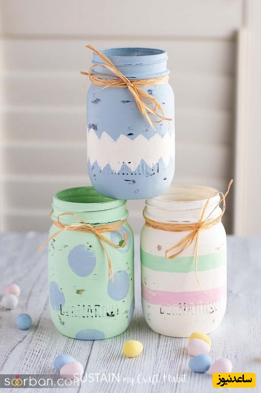 زنگ خلاقیت؛ سه سوته آشپزخونتو خوشگل کن/ نحوه ساخت نظم دهنده فانتزی برای آشپزخانه با شیشه مربا+ ویدئو