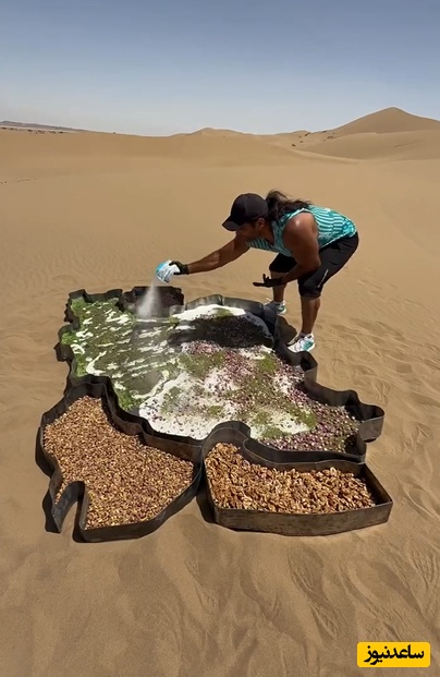 نوآوری در کار و کاسبی؛ خلاقیت جالب آشپز باسلیقه در درست کردن آبدوغ خیار پرملات داخل ظرفی به شکل نقشه ایران+ویدیو/ این ایده عالی بود👌