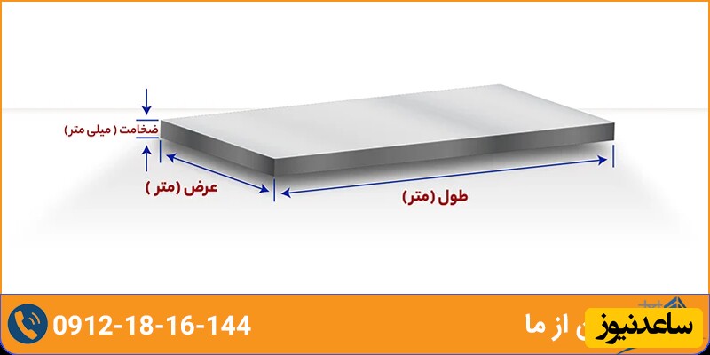 نحوه محاسبه وزن ورق آهن + جدول وزن ورق آهن | آهن از ما