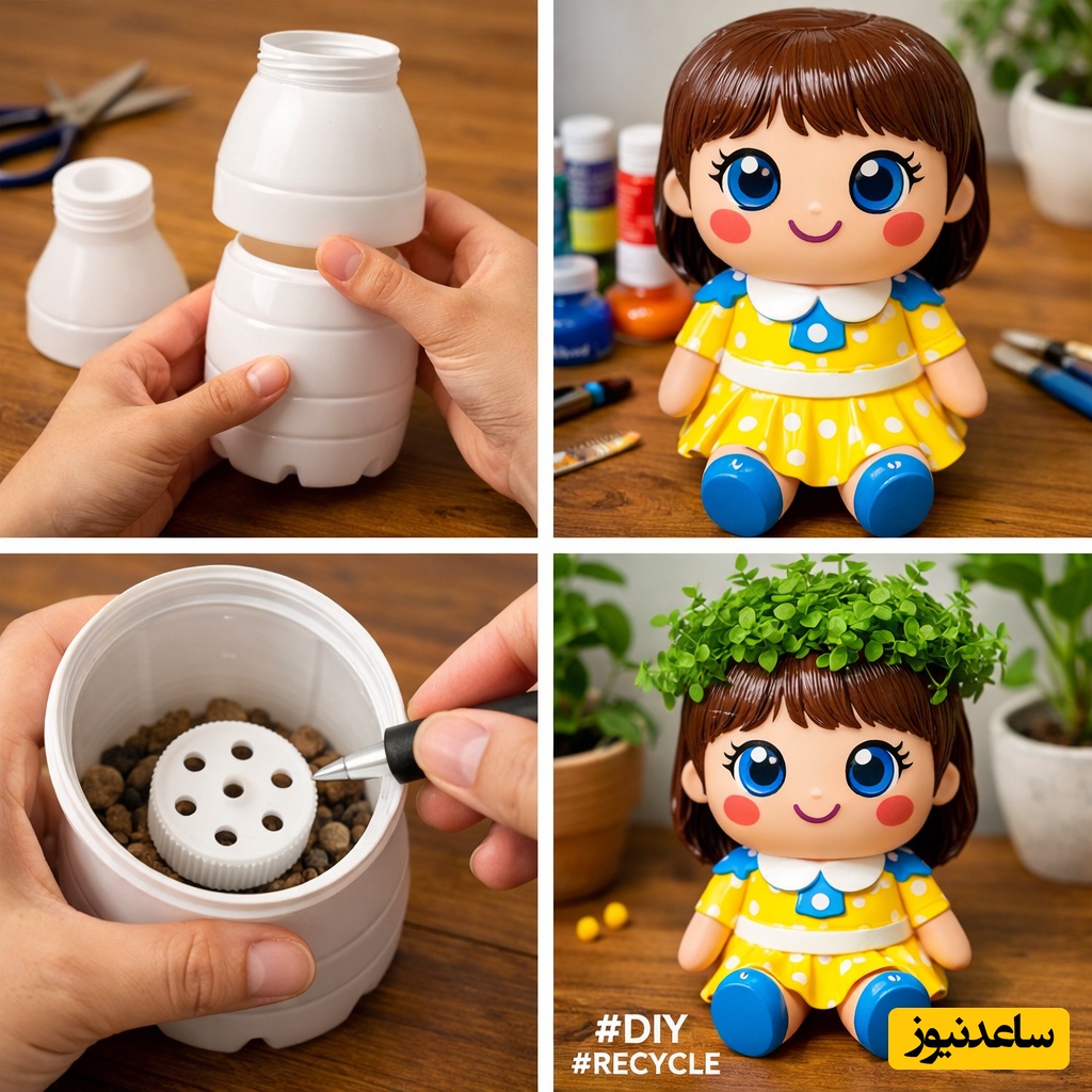 زنگ خلاقیت: اگه تو هم تو خونت کلی شیشه نوشابه داری این ویدئوی خلاقانه رو ببین و بهار رو مستقیم بیار تو خونت+ فیلم