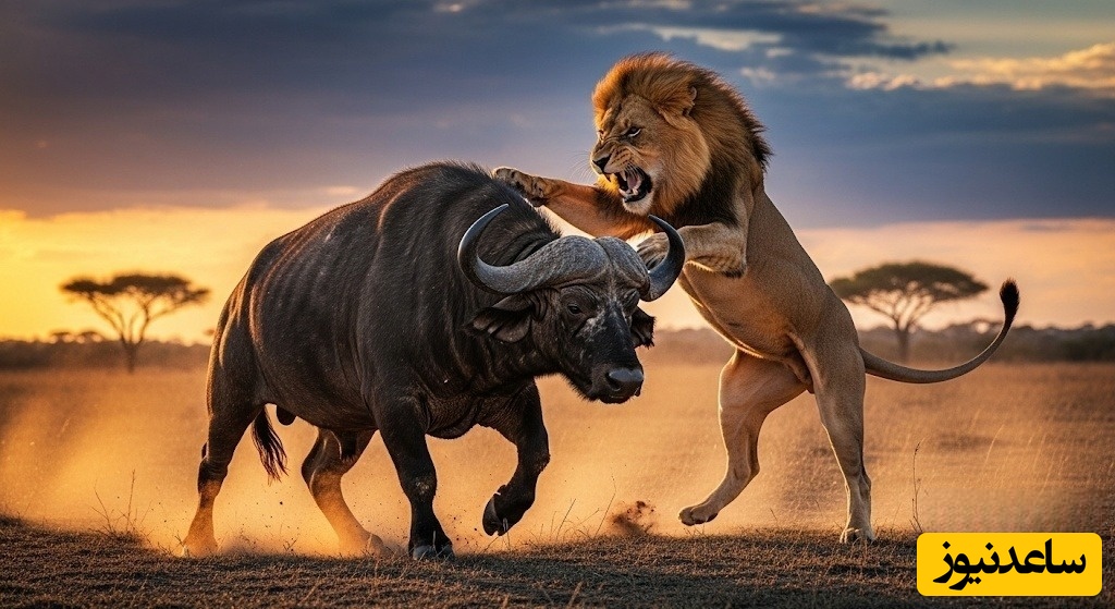 (ویدئو) مستند حیات وحش حیوانات/ راز بقا، این داستان: نبرد تماشایی شیرهای خشمگین و گاومیش‌های وحشی در دشت آفریقا؛ لحظه‌ای که طبیعت تصمیم می‌گیرد چه کسی زنده بماند 🦁