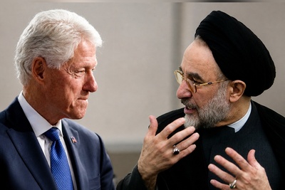 عذرخواهی بیل کلینتون از سیدمحمد خاتمی؛ ماجرا چه بود؟+فیلم