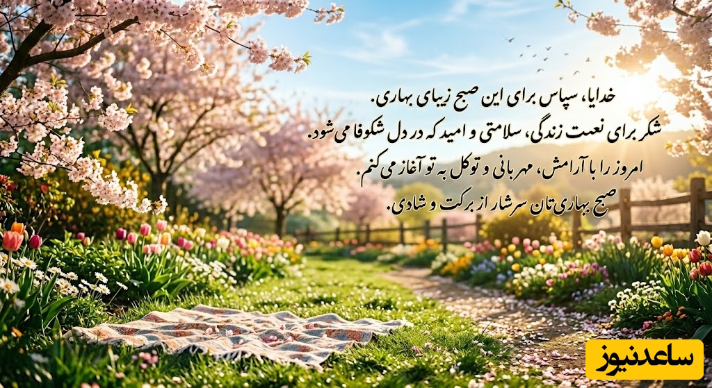 شکرگزاری صبحگاهی/ خدایا، شکر که بهار بار دیگر از راه رسیده و طبیعت را به جشن زندگی دعوت کرده است / شکرگزاری امروز 27 خرداد 1405 + ویدئو