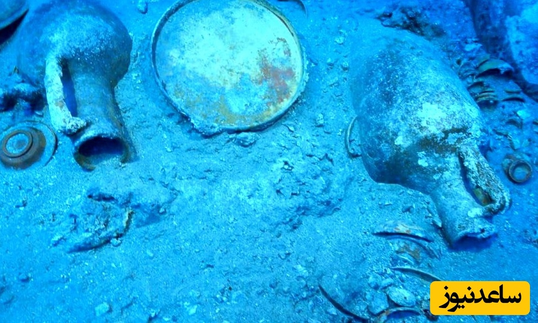 گنج باستانی «کاسه‌ها و کوزه‌ها» در عمق 45 متری دریا پیدا شد