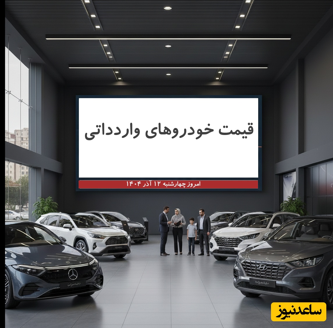 کدام برندها در صدر جدول؟ لیست کامل قیمت خودروهای وارداتی امروز (چهارشنبه 12 آذر)