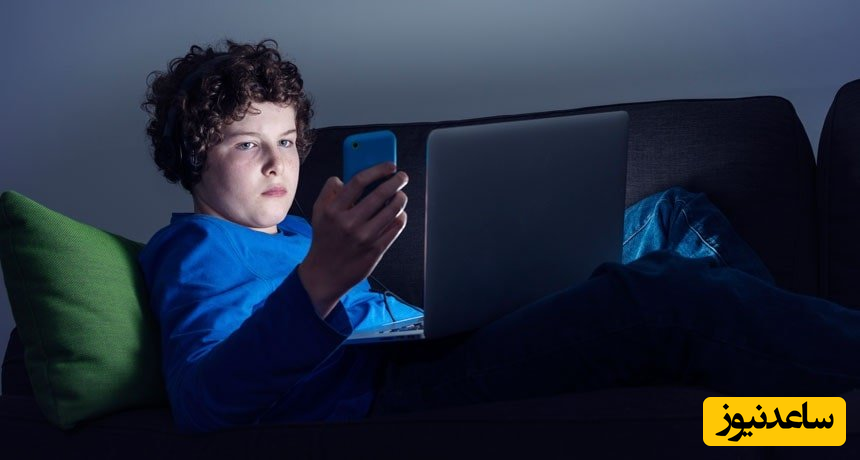 استفاده از گوشی و لبتاب در تخت خواب، از عوامل کم خوابی نوجوان