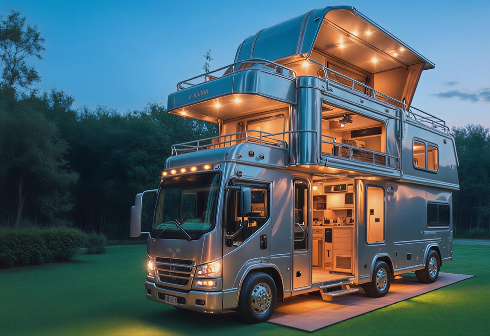 (ویدیو) این کمپر مسافرتی یه قصر متحرکه!/ شاهکار واقعی مخصوص تور ایران‌گردی/ جای ارسطوی پایتحت خالی!😍