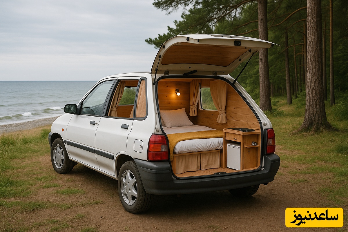 خلاقیت حماسه‌آفرین جوان ایرانی برای تبدیل پراید به سوئیت مسافرتی در چند ثانیه / هنر نزد ایرانیان و است و بس🤣