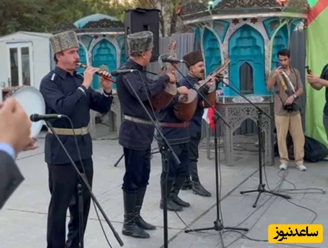 مات و مبهوت ماندن تهرانی ها از اجرای زیبای موسیقی آذری عاشیقلار در میدان هفت تیر  فارغ از هیاهوی اخبار