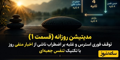 مدیتیشن روزانه (قسمت 1)؛ توقف فوری استرس و غلبه بر اضطراب ناشی از اخبار منفی روز با تکنیک تنفس جعبه‌ای