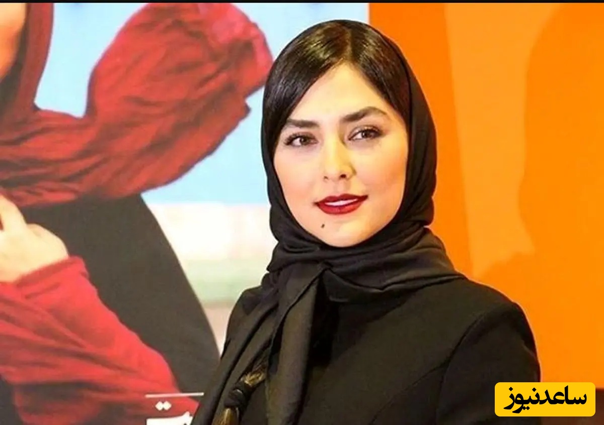 چهره زیبا ،جذاب و بدون آرایش هدی زین العابدین از پس تنه‌ی درختان