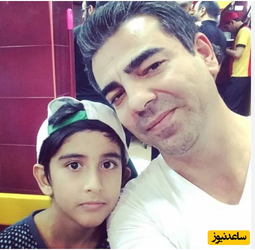 بهزاد خلج در کنار پسرش