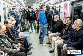 تصاویر افرادی با ظاهر عجیب در متروی تهران