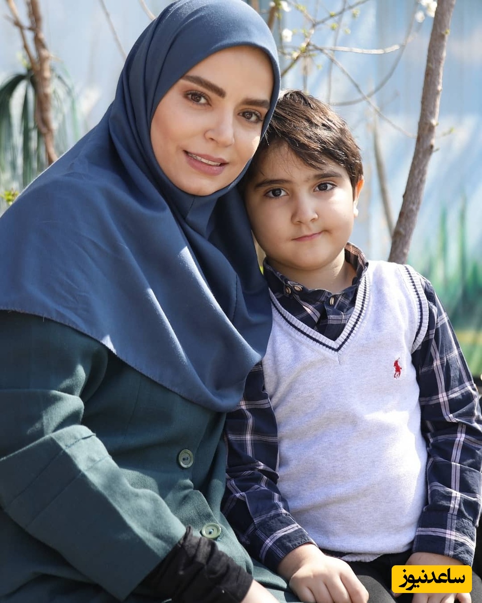 مادر خوشتیپ و باکلاس سپیده خداوردی در کنار دختر و نوه اش