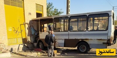 برخورد مینی‌بوس با دیوار در جاده تبریز آذرشهر 11 نفر را روانه بیمارستان کرد