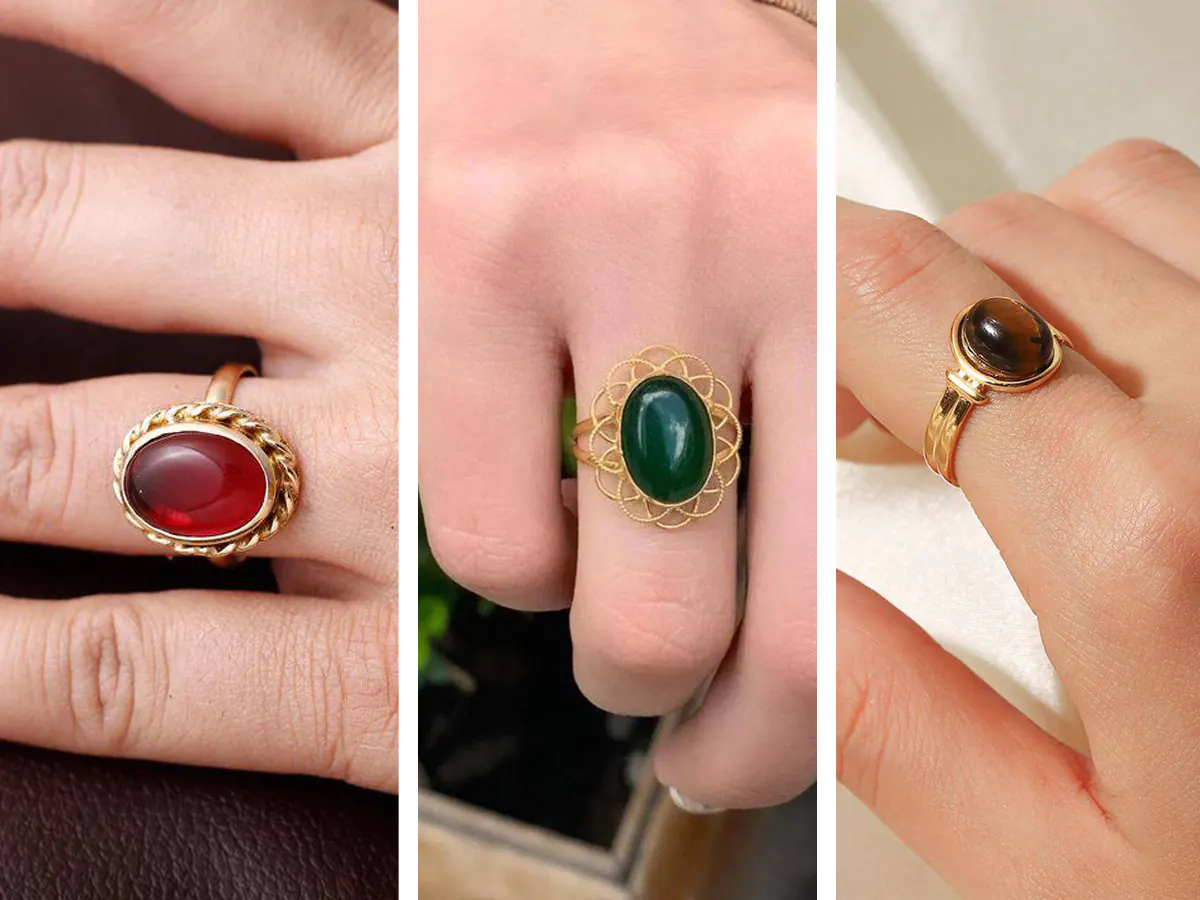 انگشتر عقیق، خاص ترین انتخاب برای خانوم های باسلیقه!+تصاویر