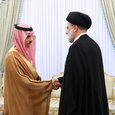 دیدار وزیر خارجه عربستان با رئیسی +عکس