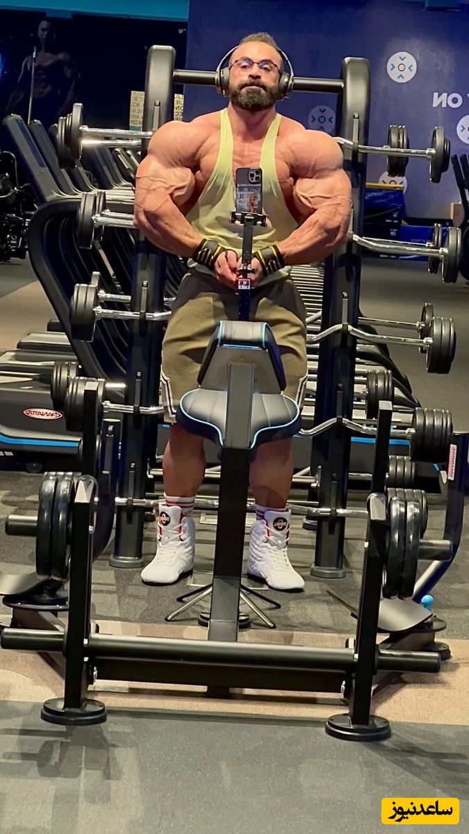 اجرای فیگور جهنمی بهروز تابانی رقیب سرسخت هادی چوپان ؛ عضلات آهنین بهروز جلوی دوربین