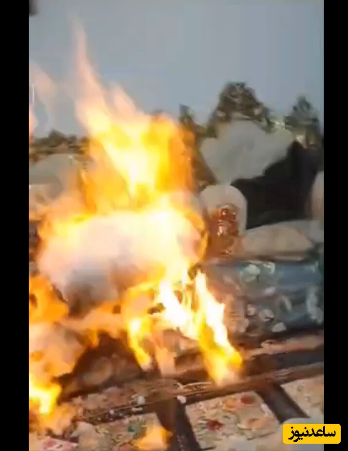 لحظات دلخراش جشن تولد یک پدر/ حال خوشی که با برف شادی به آتش کشیده شد