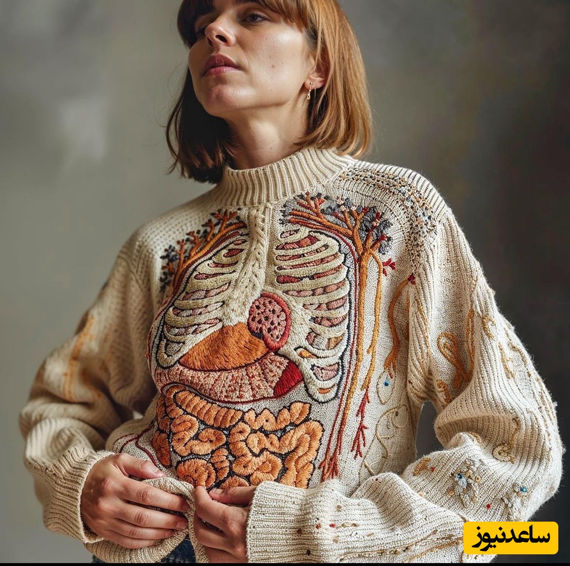 (عکس) ایده‌های خلاقانه لباس بافت برای جامعه پزشکی و علاقه‌مندان به اعضای بدن/ از مخ و مخچه گرفته تا معده و کلیه