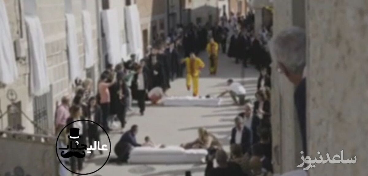 سنت خطرناک پرش از روی نوزادان و کتک زدن تماشاچیان در اسپانیا! +ویدئو