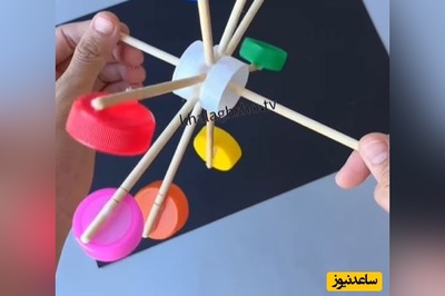 خلاقیت مشاغل؛ ابتکار منحصربفرد هنرمند خلاق برای درست کردن اسباب بازی برای سرگرمی بچه ها / فوق العاده بود! حتما امتحان کنید و بچه هاتون رو سورپرایز کنید😍👌
