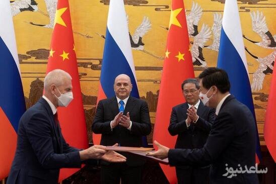 مراسم استقبال رسمی از نخست وزیر روسیه در پکن/ رویترز