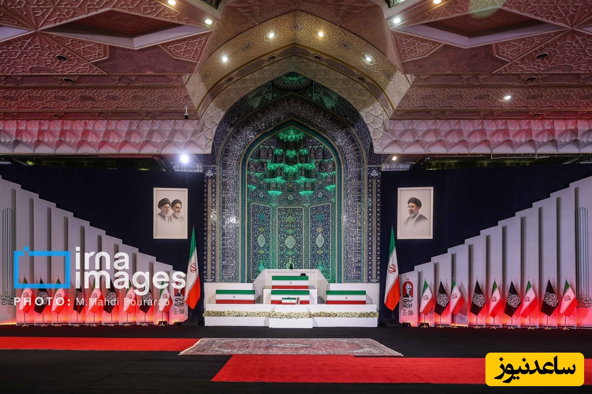 مراسم وداع با پیکر رهبر شهید