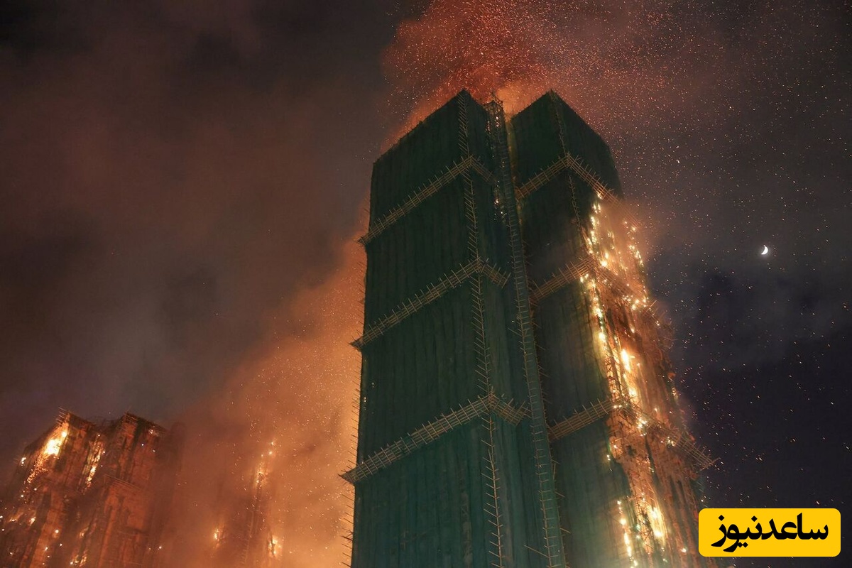 ببینید؛ صحنه آتش‌سوزی آخرالزمانی در یک مجتمع مسکونی در هنگ‌کنگ با 36 کشته و 279 مفقود / خدا بهشون رحم کنه