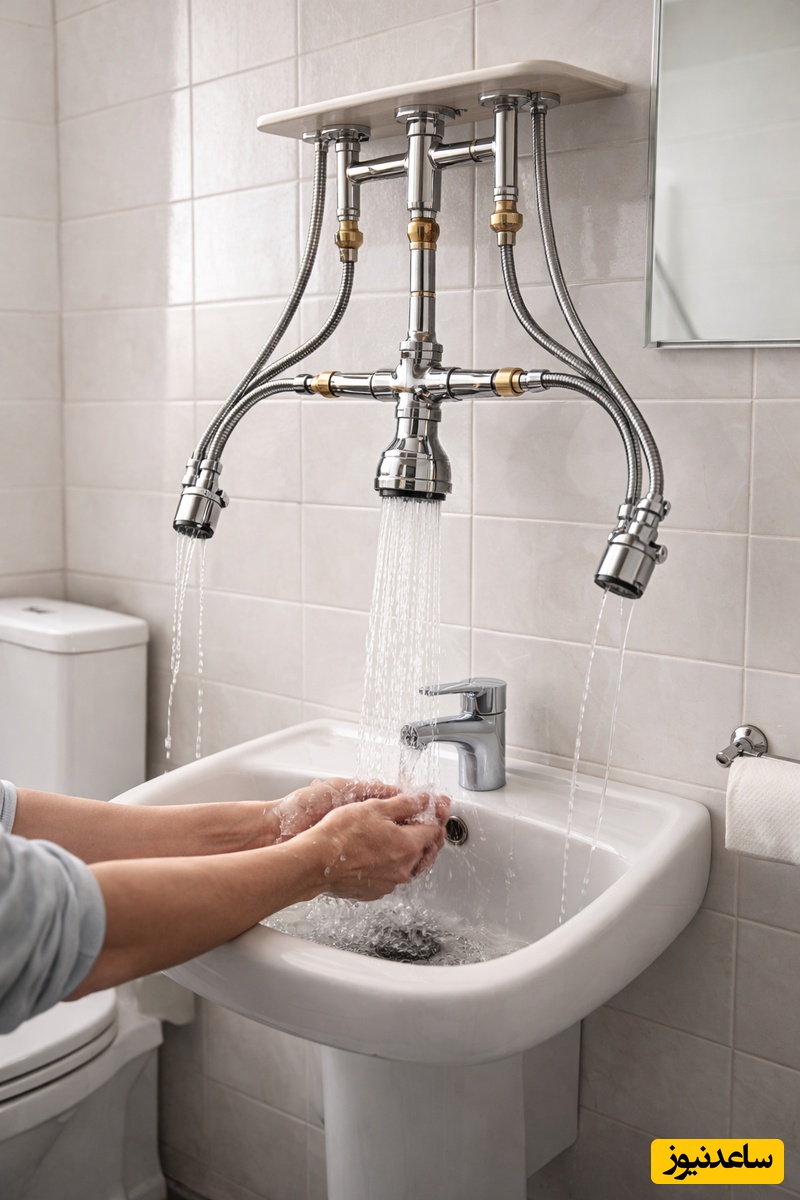 خلاقیت خنده دار لوله کش متبحر برای نصب شیرآلات توالت، محض آسایش حال خانواده وجه دیگری از علم دانش را به تصویر کشید/انصافا هنر نزد ایرانیان است و بس😂+فیلم