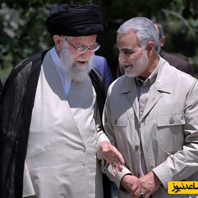 عکسی قابل تامل و کمتر دیده شده از امضای رهبر شهید انقلاب بر کفن حاج قاسم سلیمانی