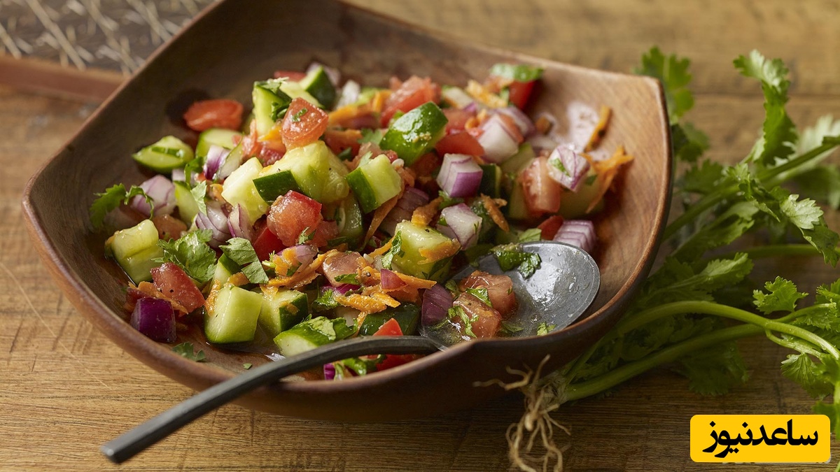 طرز تهیه سالاد شیرازی از قدیمیترین سالادهای ایرانی که طرفدارای خاص خودشو داره