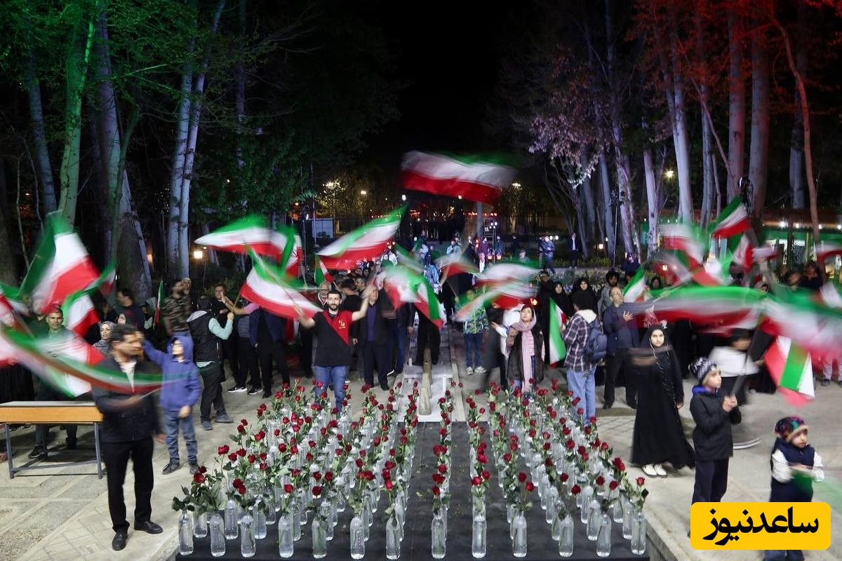 بازیگران و هنرمندانی برای ادای احترام به شهدای میناب در باغ فردوس گرد هم آمدند