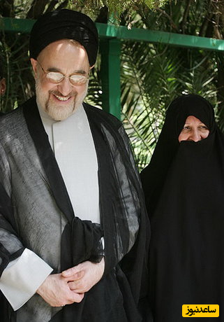 محمد خاتمی در کنار همسرش زهره صادقی