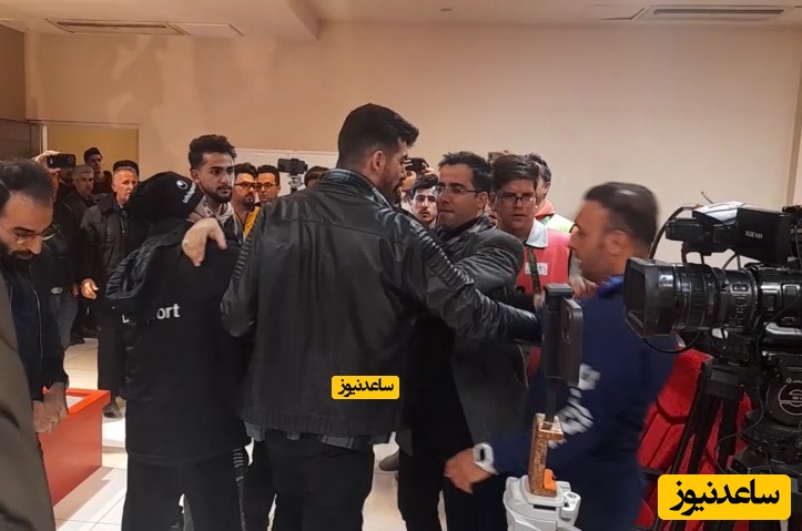 (فیلم) جنجال در تبریز / کنفرانس خبری بازی پرسپولیس - تراکتور به خشونت کشیده شد