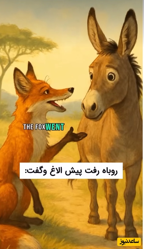 داستان جذاب شیر، روباه مکار و خر ابله / درس آموزنده‌ای که ثابت میکنه به هر حرف قشنگی نباید اعتماد کنی؛ همه باید این ویدئو رو ببینند