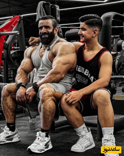 نگاهی به بدن آماده و  ورزیده محمدحافظ چوپان پسر خَلَف هادی چوپان +عکس/ آماده اس که بره رو استیج مستر المپیا