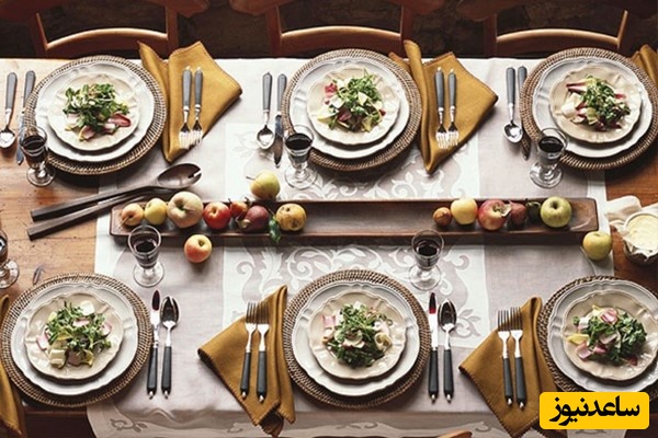 (تصاویر) 5 ایده‌ی سوپرایزکننده برای چیدمان بخصوص و خلاقانه‌ی میز شام ایرانی