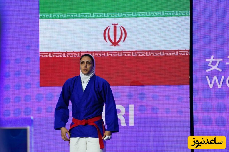 دختر ورزشکار ایرانی مدال نقره بر گردن آویخت