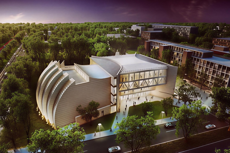 (عکس) کنسرواتور دانشگاه موناش در استرالیا با معماری مدرن و لوکس/ شاهکار طراحی منحصربه‌فرد و خارق‌العاده موشه سفدی🤩