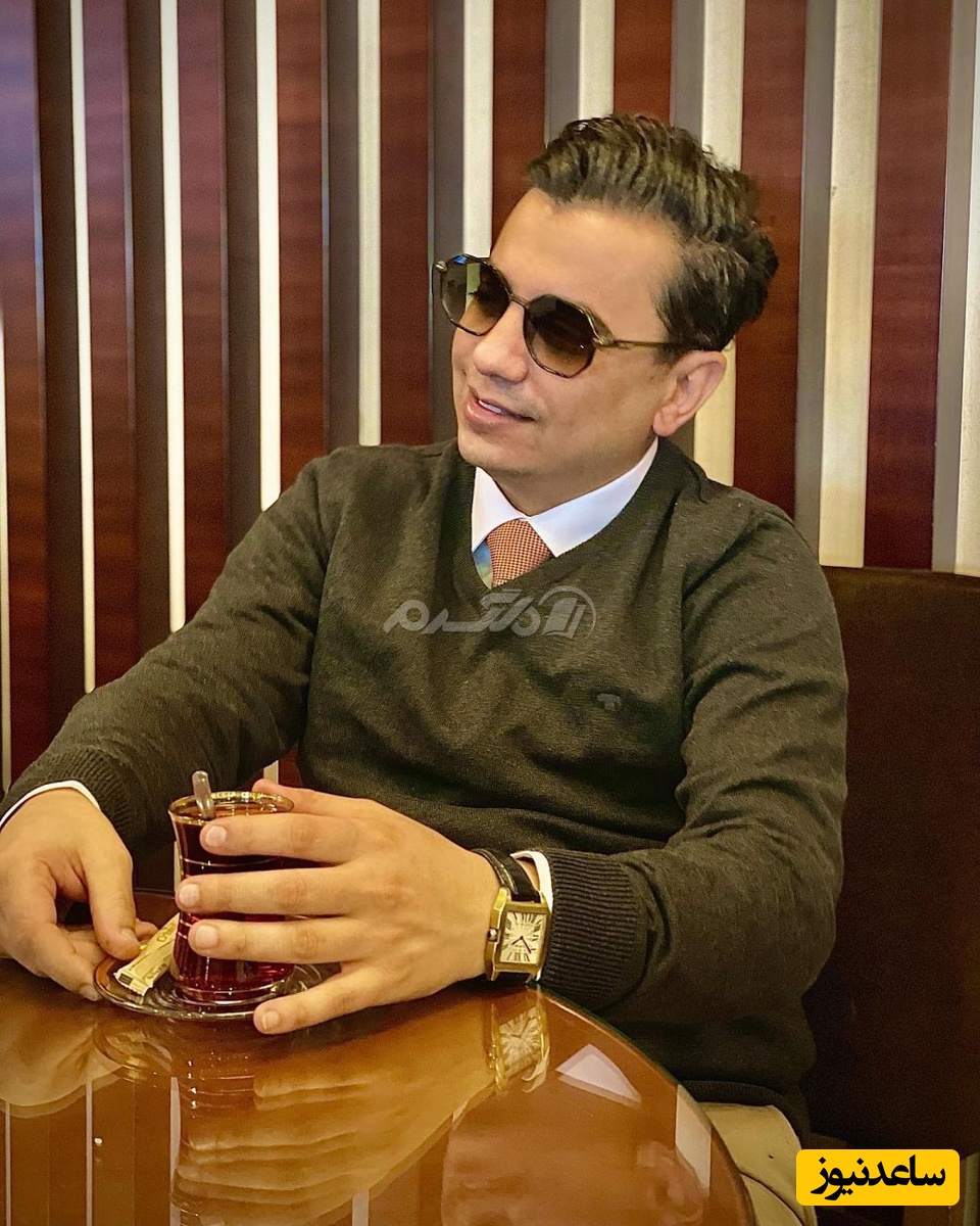 تفاوت قد و هیکل محسن ابراهیم زاده با بادیگاردش / چه فیل و  فنجونی شدن😂😂