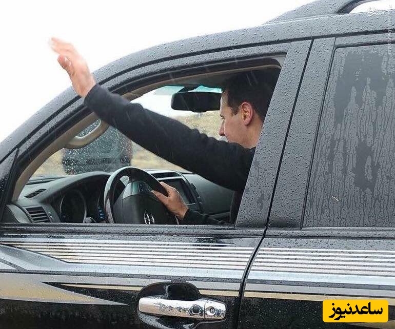 نخستین تصویر از بشار اسد در مسکو لو رفت؛ در ماشین و با عینک خلبانی!+عکس