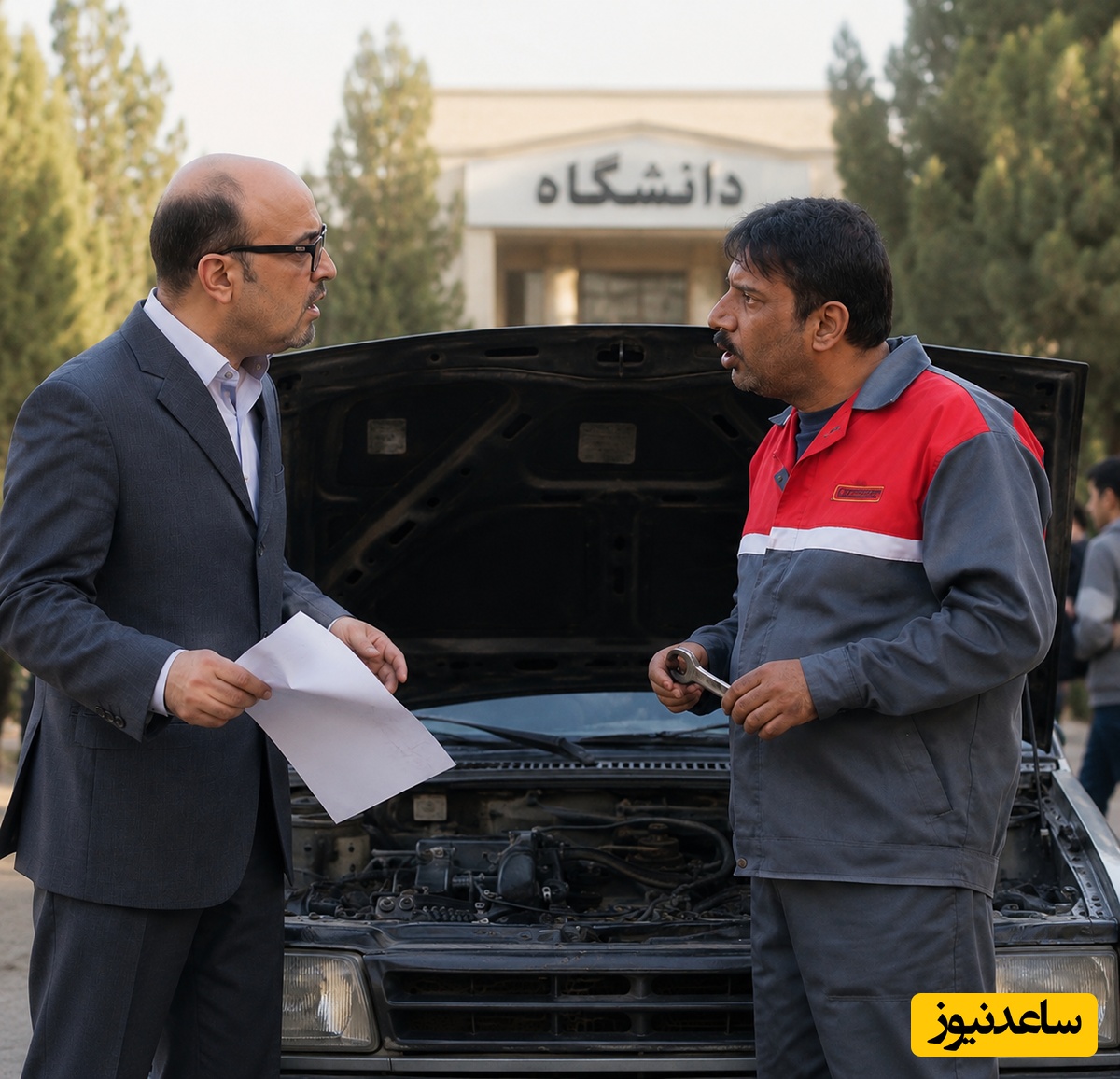 وقتی نصرالله رادش اشتباهی سر از دانشگاه درمیاره/ سکانس افسانه‌ای «من با قادر پیشه‌ور کار داشتم»😂+فیلم